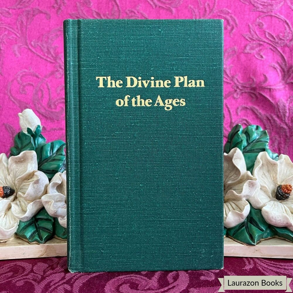 1980 The Divine Plan of the Ages by Pastor Russell, Vintage Book, Fold-Out Chart